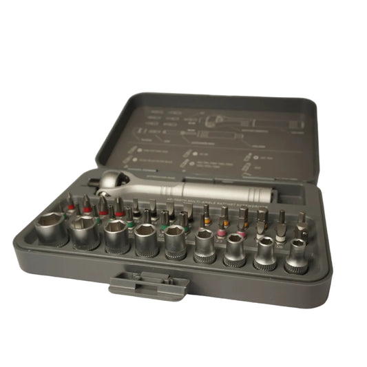 AVERX Steel Magnetic Set precision bit array overhead flat lay