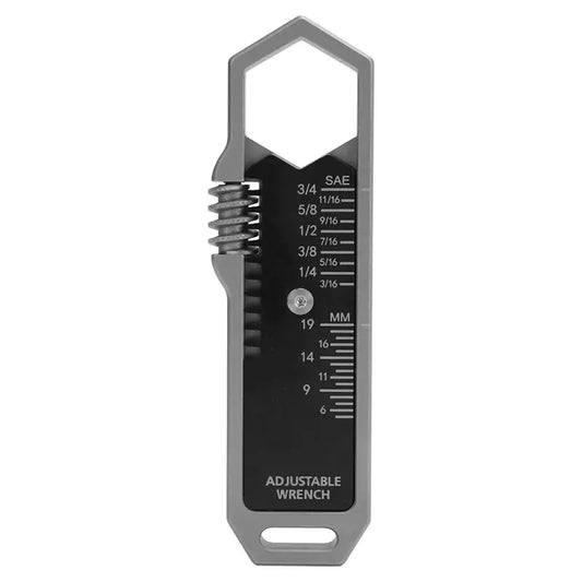 AVERX Chrome Vanadium Adjustable Wrench full jaw open front view