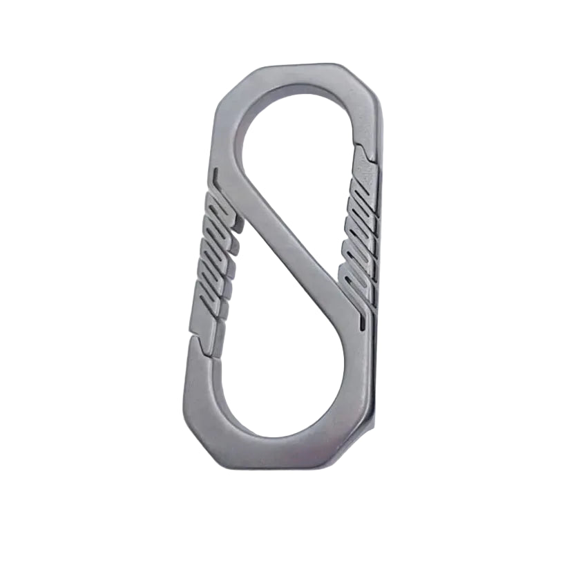 AVERX Titanium CB carabiner gate and body front view