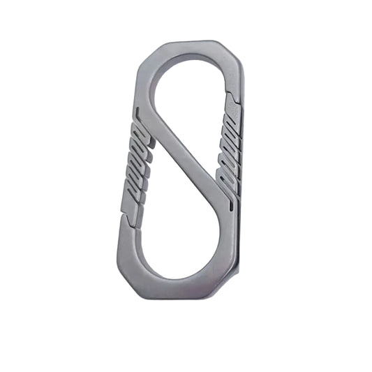 AVERX Titanium CB carabiner gate and body front view
