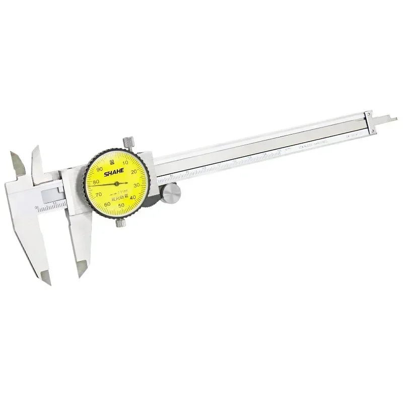 SHAHE PRECISION DIAL CALIPER - Averx GearAVERX Stainless Steel Shahe Precision 200mm depth rod side profileAVERX Gear0-300mm 0.01mm