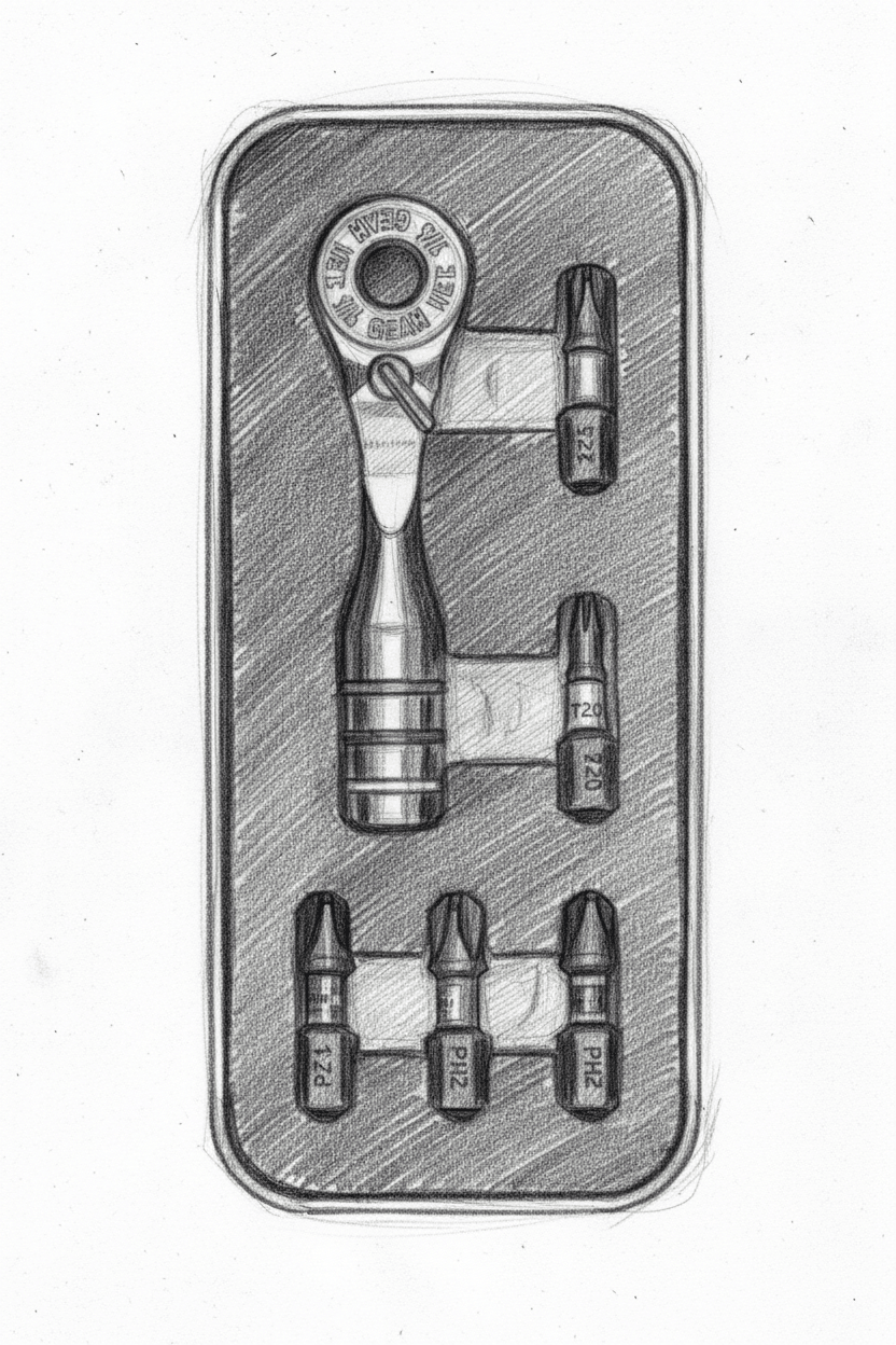 THE MICRO RATCHET - AVERX GearAVERX Steel Micro Ratchet reversible mechanism close-up detailAVERX Gear