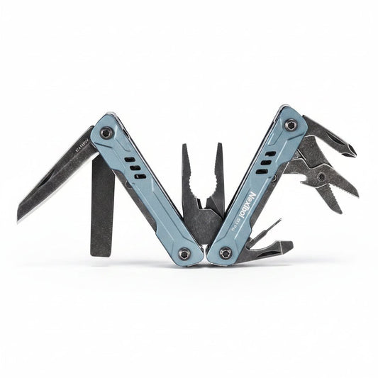 THE MINI NEXTOOL PRO - AVERX GearAVERX Stainless Steel Mini Nextool Pro multi-tool front view AVERX Gear